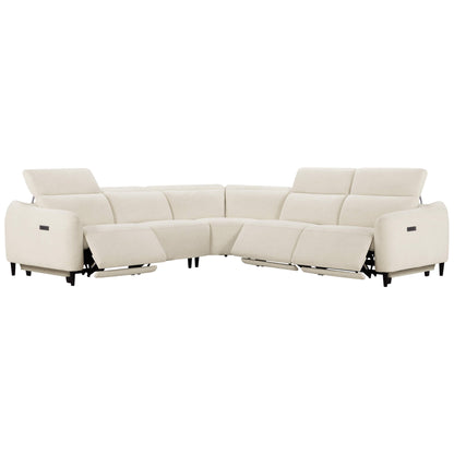 Diya Soft & Breathable 5-Seater Reclining Sofa with Power Headrest