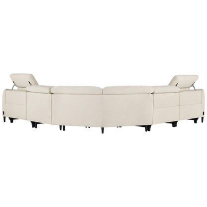 Diya Soft & Breathable 5-Seater Reclining Sofa with Power Headrest