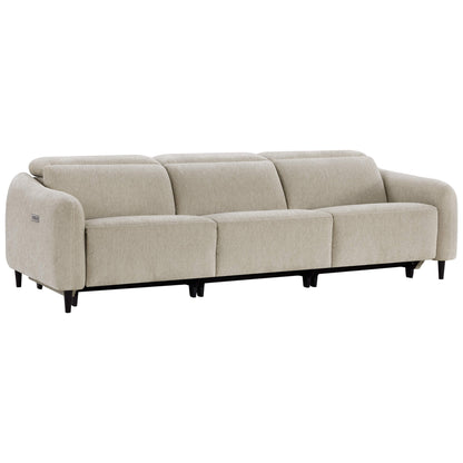 Diya Soft & Breathable 3-Seater Reclining Sofa with Power Headrest