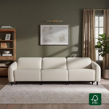 Diya Soft & Breathable 3-Seater Reclining Sofa with Power Headrest