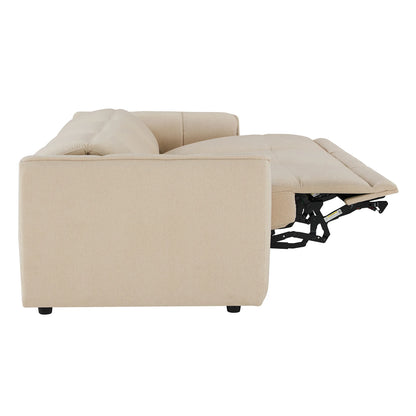 Elaine Modern Curved Performance Fabric 2 Seater Reclining Sofa
