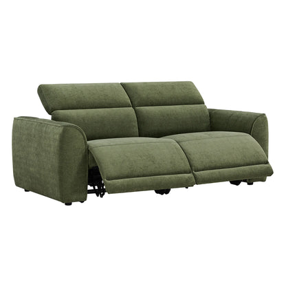 Elaine Modern Curved Performance Fabric 2 Seater Reclining Sofa