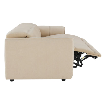 Elaine Modern Curved Performance Fabric 3 Seater Reclining Sofa