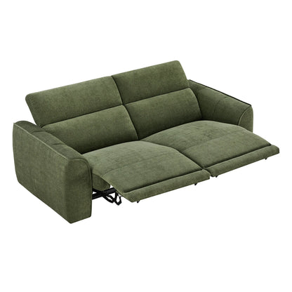 Elaine Modern Curved Performance Fabric 2 Seater Reclining Sofa