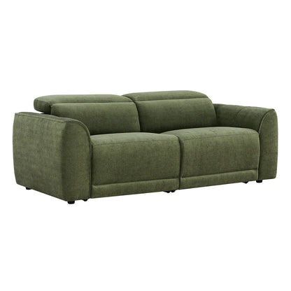 Elaine Modern Curved Performance Fabric 2 Seater Reclining Sofa