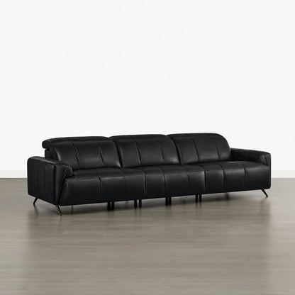 Elan Streamlined Zero Gravity Genuine Leather 3 Seater Reclining Sofa