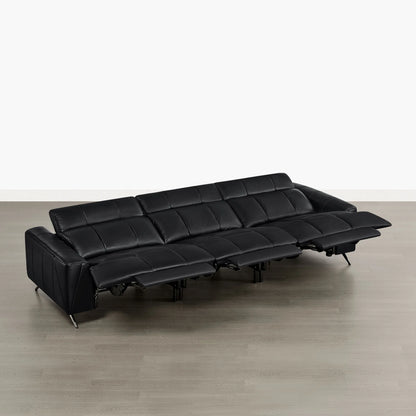 Elan Streamlined Zero Gravity Genuine Leather 3 Seater Reclining Sofa