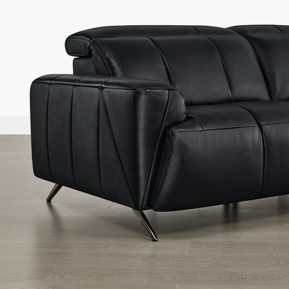Elan Streamlined Zero Gravity Genuine Leather 3 Seater Reclining Sofa