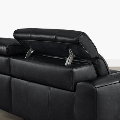 Elan Streamlined Zero Gravity Genuine Leather 3 Seater Reclining Sofa