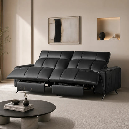 Elan Streamlined Zero Gravity Genuine Leather 2 Seater Reclining Sofa