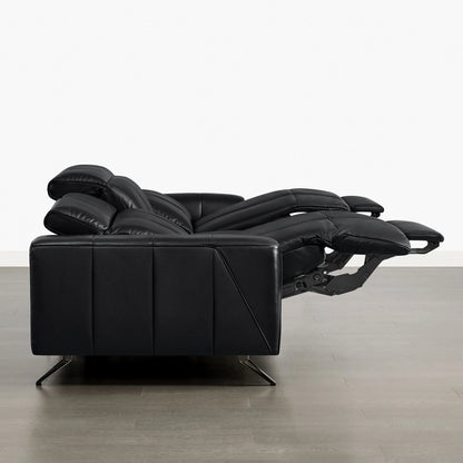Elan Streamlined Zero Gravity Genuine Leather 3 Seater Reclining Sofa