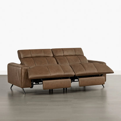 Elan Streamlined Zero Gravity Genuine Leather 2 Seater Reclining Sofa
