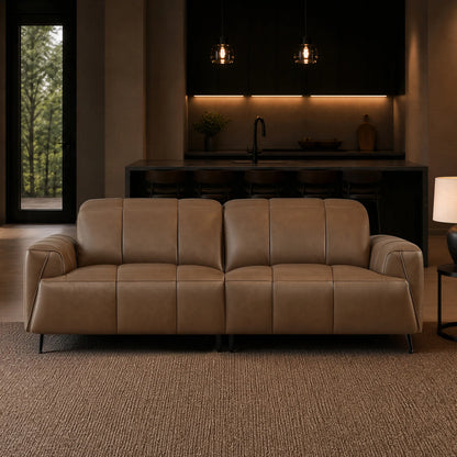 Elan Streamlined Zero Gravity Genuine Leather 2 Seater Reclining Sofa