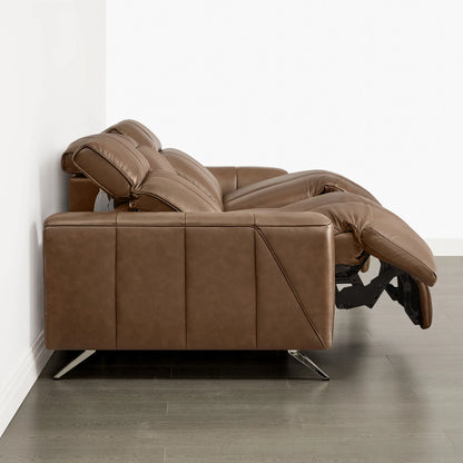 Elan Streamlined Zero Gravity Genuine Leather 2 Seater Reclining Sofa