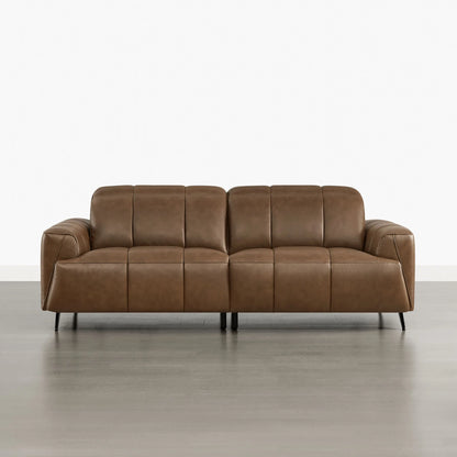 Elan Streamlined Zero Gravity Genuine Leather 2 Seater Reclining Sofa