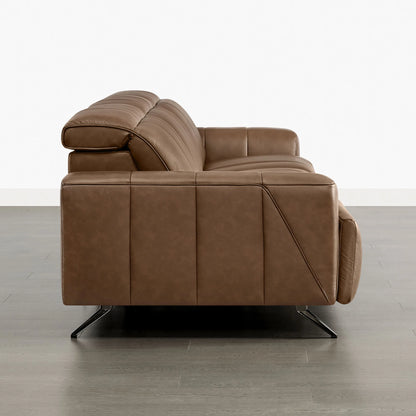 Elan Streamlined Zero Gravity Genuine Leather 2 Seater Reclining Sofa