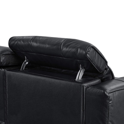 Elan Streamlined Zero Gravity Genuine Leather 3 Seater Reclining Sofa