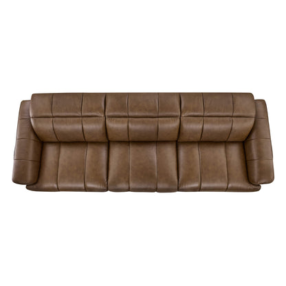 Elan Streamlined Zero Gravity Genuine Leather 3 Seater Reclining Sofa