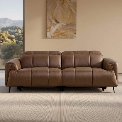 Elan Streamlined Zero Gravity Genuine Leather 2 Seater Reclining Sofa