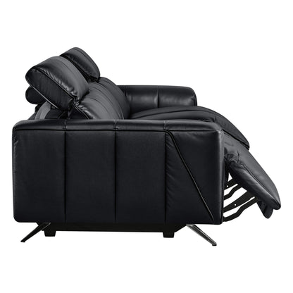 Elan Streamlined Zero Gravity Genuine Leather 3 Seater Reclining Sofa