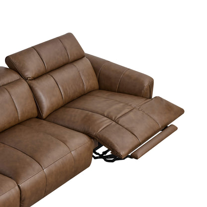 Elan Streamlined Zero Gravity Genuine Leather 2 Seater Reclining Sofa