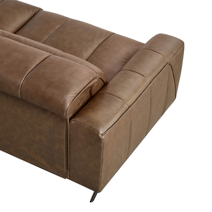 Elan Streamlined Zero Gravity Genuine Leather 2 Seater Reclining Sofa
