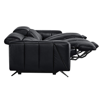 Elan Streamlined Zero Gravity Genuine Leather 3 Seater Reclining Sofa