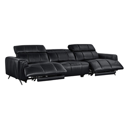 Elan Streamlined Zero Gravity Genuine Leather 3 Seater Reclining Sofa