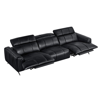 Elan Streamlined Zero Gravity Genuine Leather 3 Seater Reclining Sofa