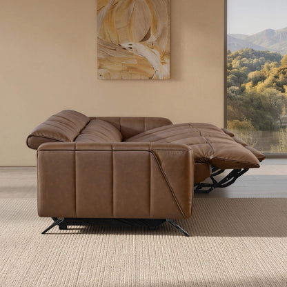 Elan Streamlined Zero Gravity Genuine Leather 2 Seater Reclining Sofa