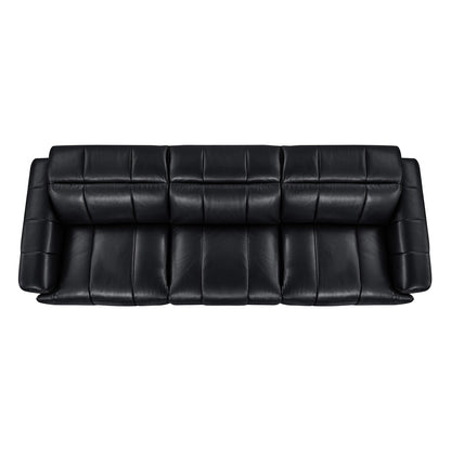 Elan Streamlined Zero Gravity Genuine Leather 3 Seater Reclining Sofa