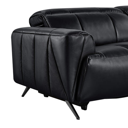 Elan Streamlined Zero Gravity Genuine Leather 3 Seater Reclining Sofa