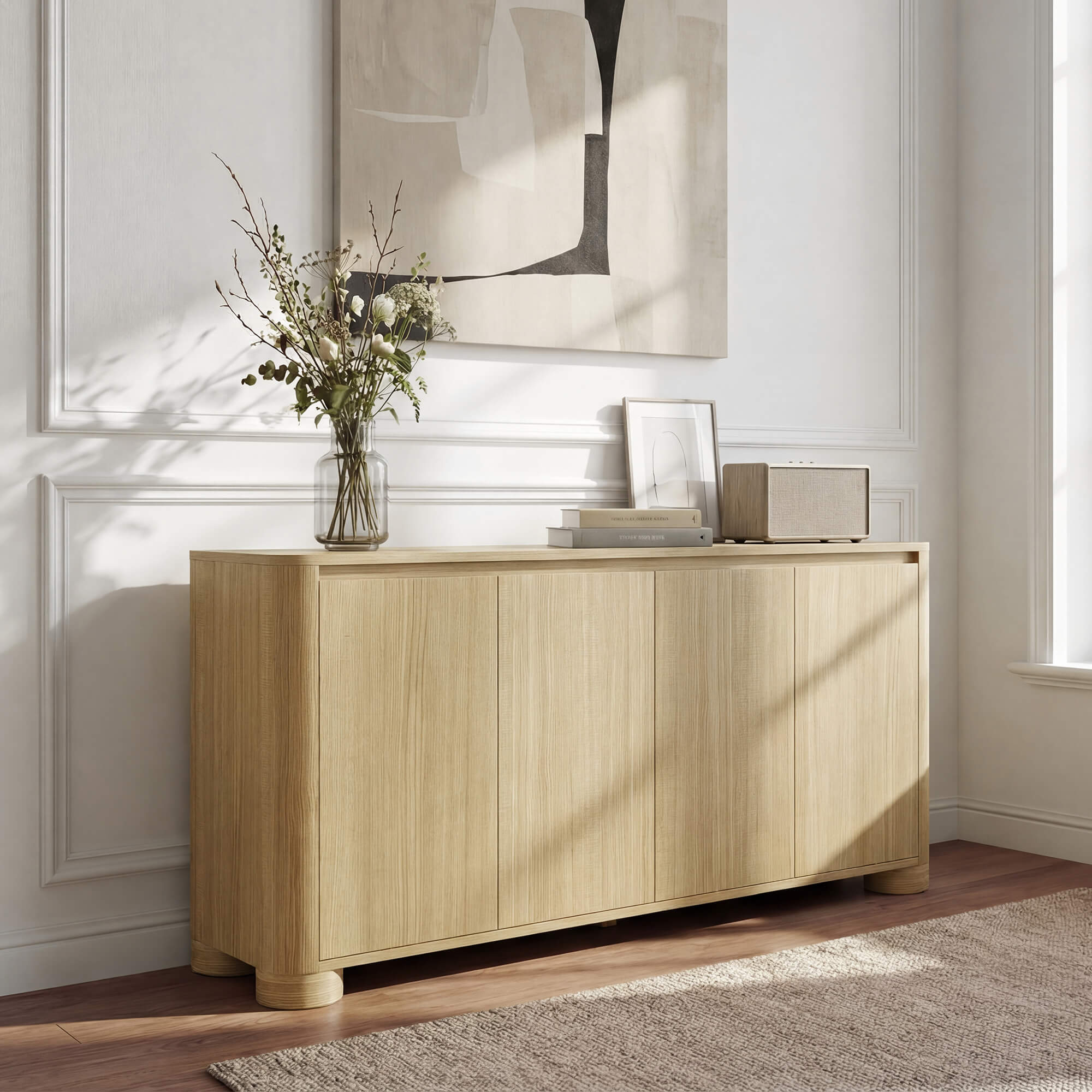 63 Elias Versatile Multi-Section Curved Sideboard