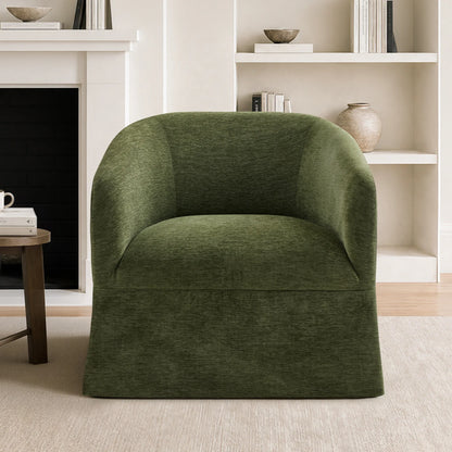 EllaGrace Slipcovered Swivel Armchair