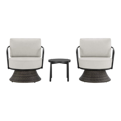 Ellie Rattan Woven Base Outdoor Bistro Set