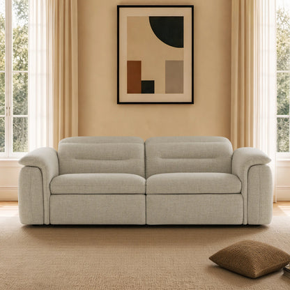 Elora Cloud-Soft Deep Lounge 2-Seater Reclining Sofa with Power Headrest