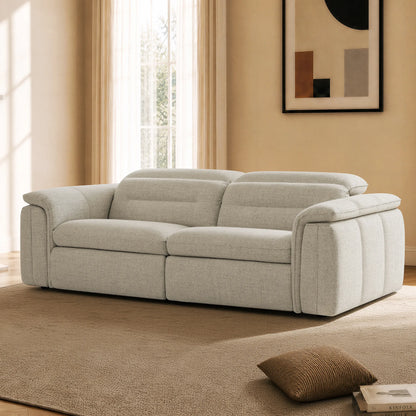Elora Cloud-Soft Deep Lounge 2-Seater Reclining Sofa with Power Headrest