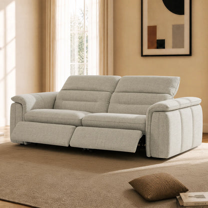 Elora Cloud-Soft Deep Lounge 2-Seater Reclining Sofa with Power Headrest