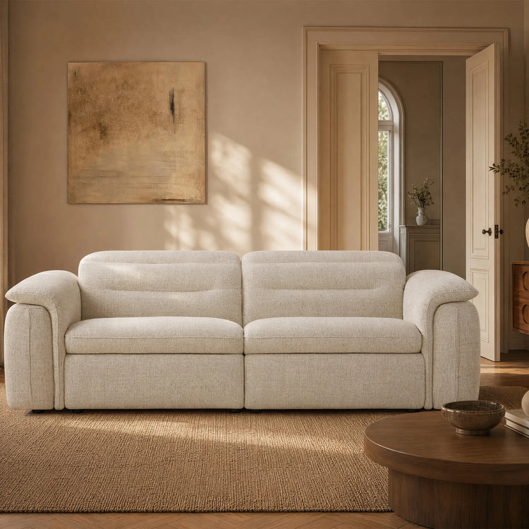 Elora Cloud-Soft Deep Lounge 2-Seater Reclining Sofa with Power Headrest
