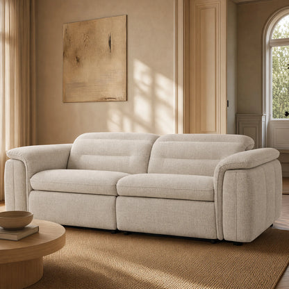 Elora Cloud-Soft Deep Lounge 2-Seater Reclining Sofa with Power Headrest
