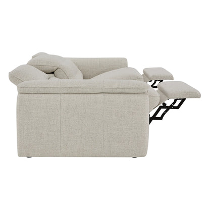 Elora Cloud-Soft Deep Lounge 3-Seater Reclining Sofa with Power Headrest