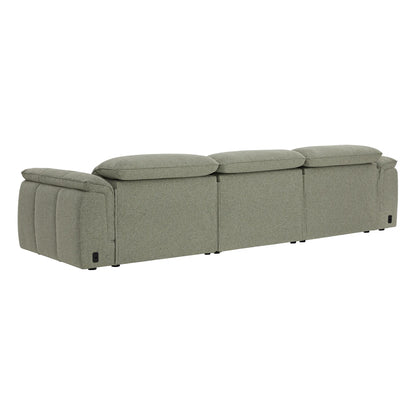 Elora Cloud-Soft Deep Lounge 3-Seater Reclining Sofa with Power Headrest