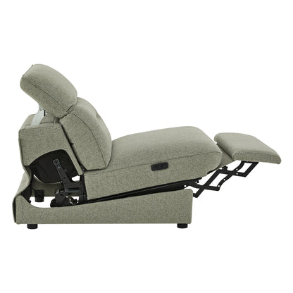 Elora Cloud-Soft Deep Lounge 3-Seater Reclining Sofa with Power Headrest