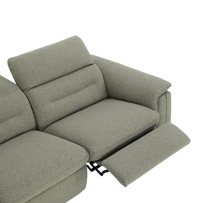 Elora Cloud-Soft Deep Lounge 2-Seater Reclining Sofa with Power Headrest