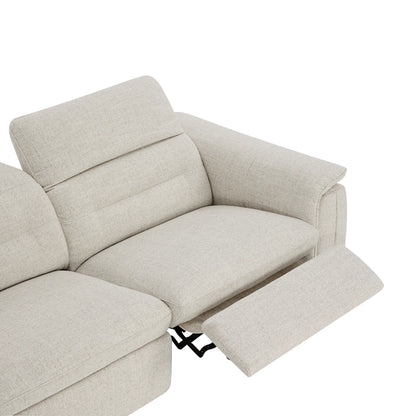Elora Cloud-Soft Deep Lounge 2-Seater Reclining Sofa with Power Headrest