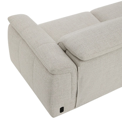 Elora Cloud-Soft Deep Lounge 2-Seater Reclining Sofa with Power Headrest