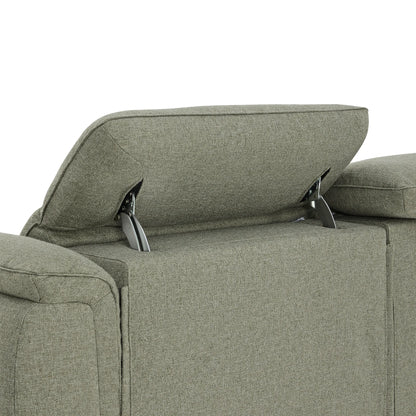 Elora Cloud-Soft Deep Lounge 2-Seater Reclining Sofa with Power Headrest