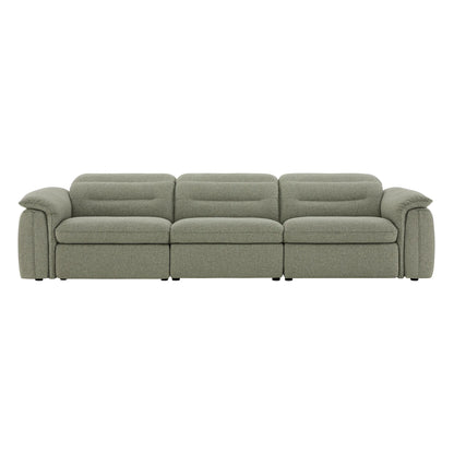 Elora Cloud-Soft Deep Lounge 3-Seater Reclining Sofa with Power Headrest