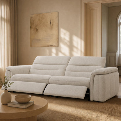 Elora Cloud-Soft Deep Lounge 2-Seater Reclining Sofa with Power Headrest