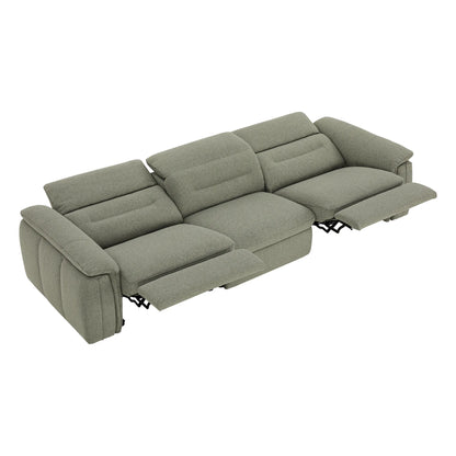 Elora Cloud-Soft Deep Lounge 3-Seater Reclining Sofa with Power Headrest
